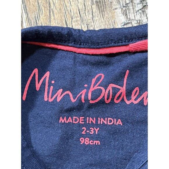 HSA Mini Boden Astronaut Appliqué Long Sleeve Tee 2-3y - Picture 2 of 6